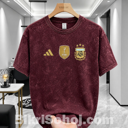 ACID WASH DROP SHOULDER T-SHIRT